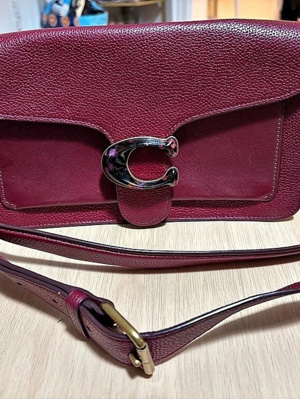 COACH Tabby 26 Shoulder Bag Crossbody in Burgundy